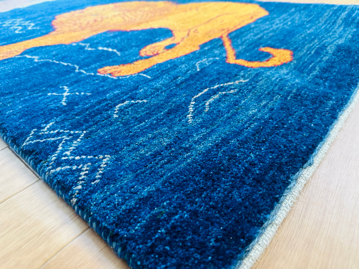 126×74 ヴィンテージラグ 手織ラグ トライバルラグ トライバル