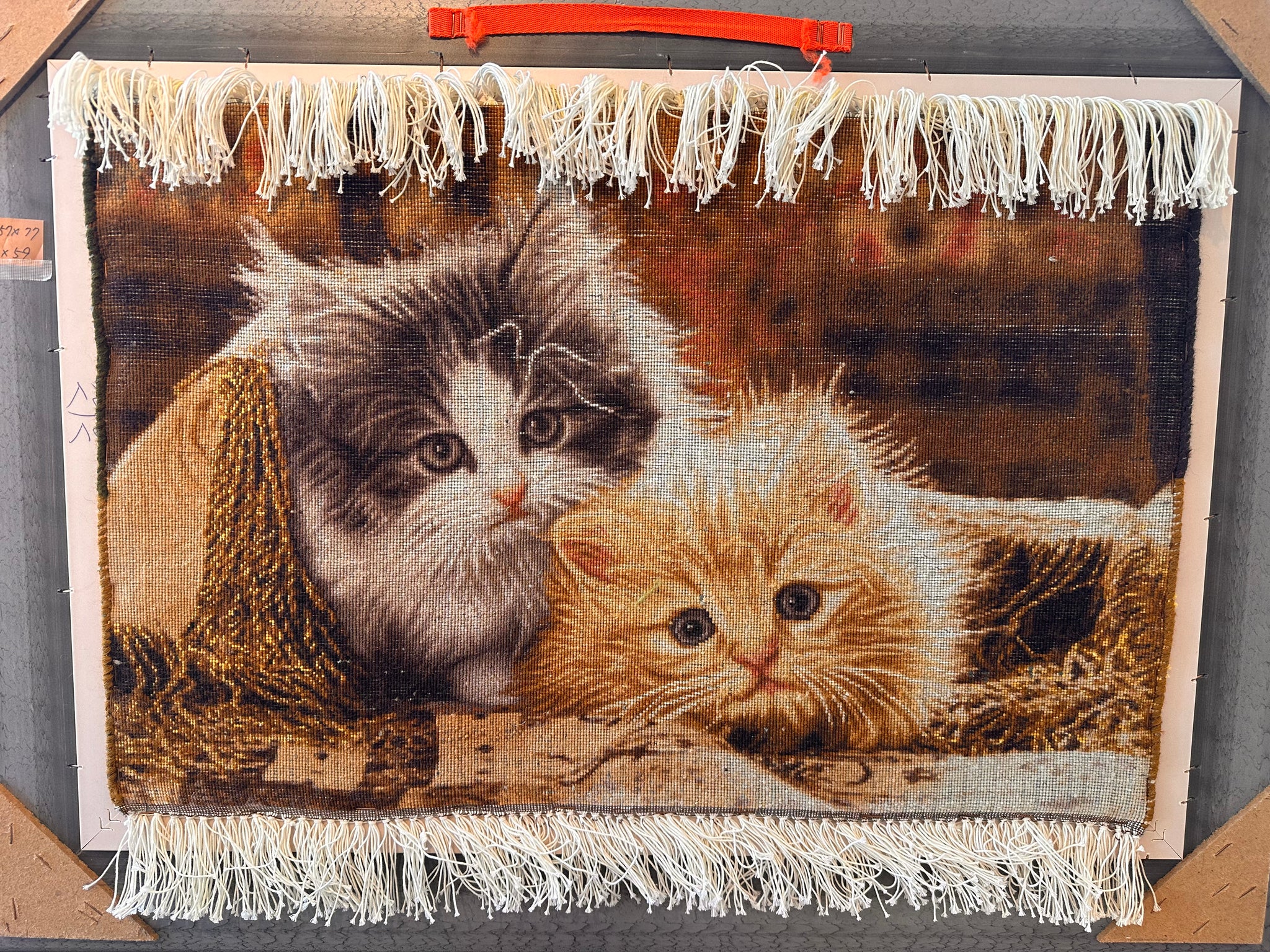 ペルシャ絨毯　絵画絨毯　手織り　タペストリー　横495✖️縦675㎜ ⭐️ SALE⭐️ペルシャ絨毯 絵画絨毯 手織り タペストリー
