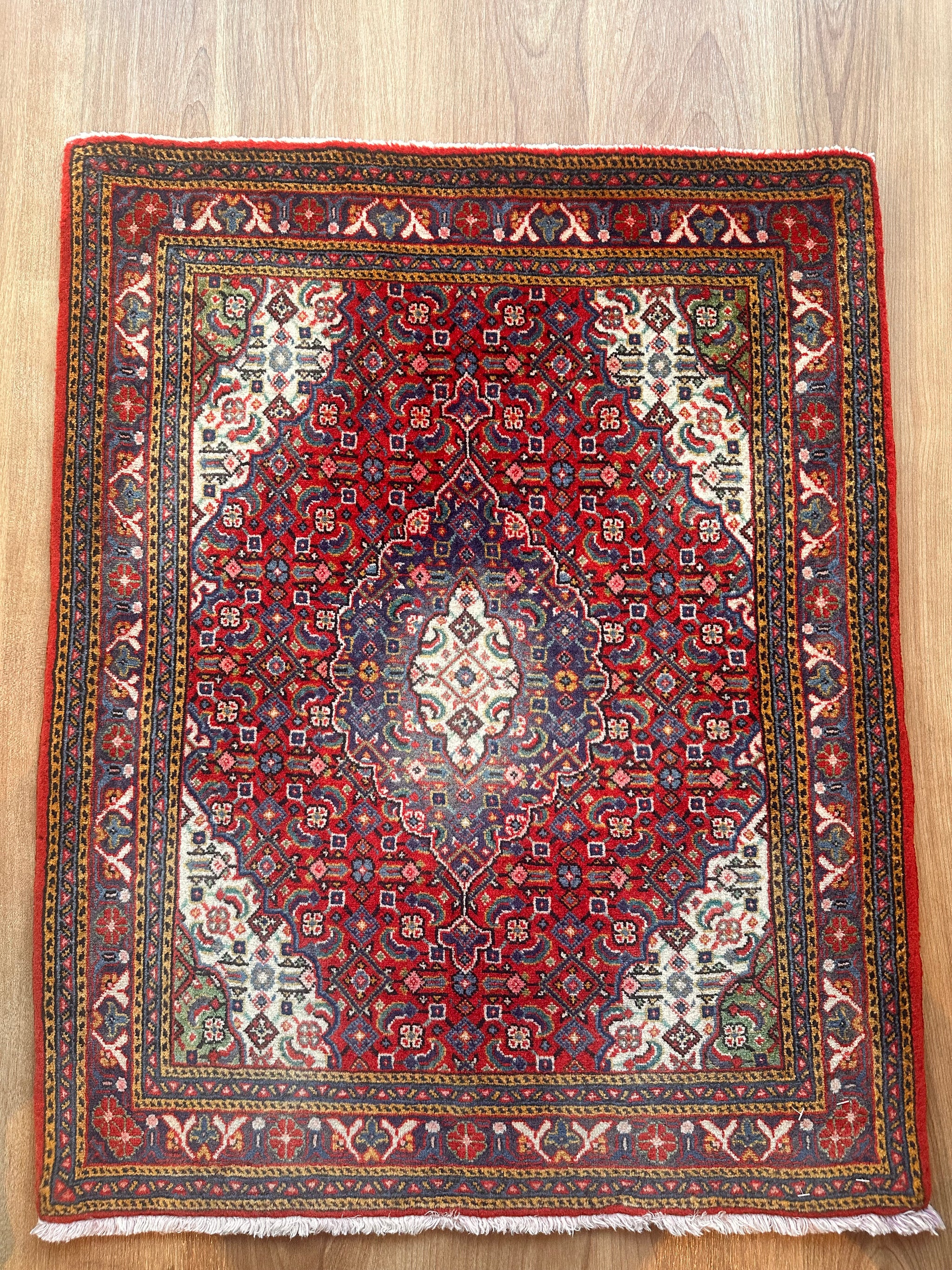 【美品】61×244cm 大判 トライバル ラグ マット 美品】61×244cm 大判 トライバル ラグ マット