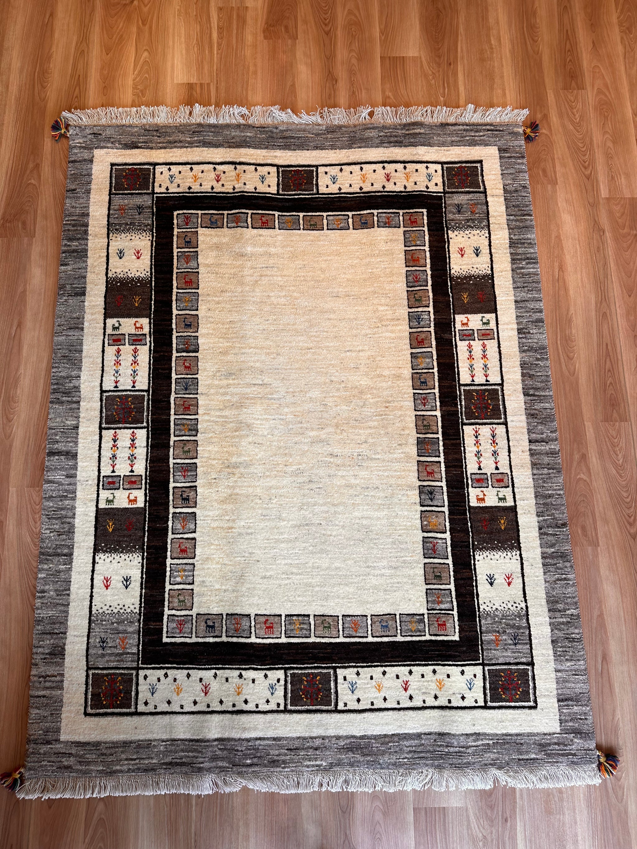 【専用】手織りギャッベ　美品！ 約200cm×150cm ギャッベ（約150×200cm）一覧（最終更新 2023/10/14） - WORLD