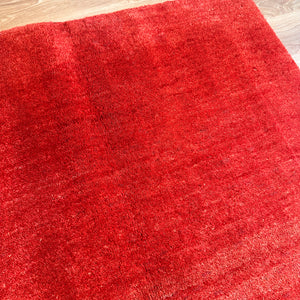 【決算SALE9/20-9/30】ギャッベ リビング サイズ 200×143cm 手織り 赤(GL-5147)