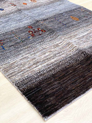 ギャッベ アクセントラグサイズ 155×103cm 手織り (GA-0100)