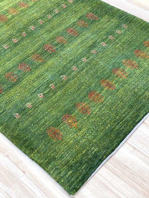 ギャッベ アクセントラグサイズ 148×115cm 手織り (GA-0230)
