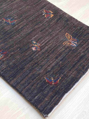 ギャッベ 小さめ玄関マットサイズ 63×42cm 手織り (GD-0083)