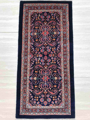 エクセレントギャッベ 156×73cm  手織り (GE-0086)