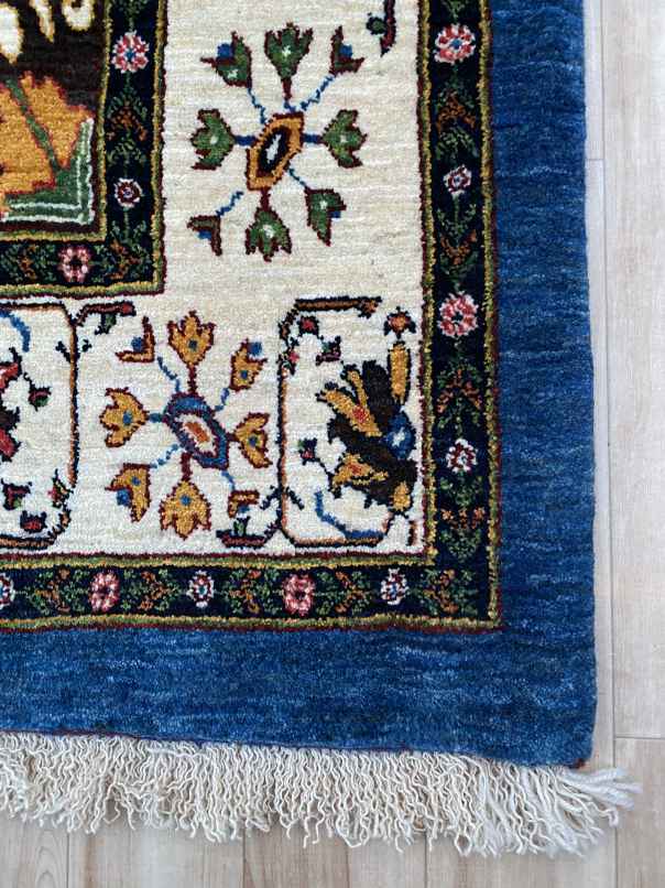 202×147cm【アフガン手織りキリム】手織り絨毯