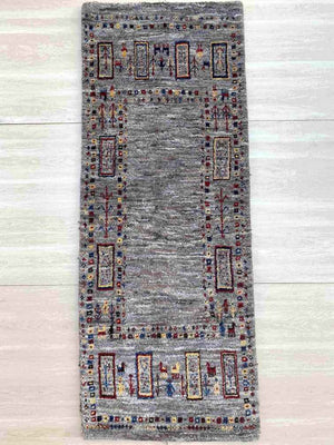 ギャッベ ランナーサイズ 159×61cm 手織り (GK-0003)
