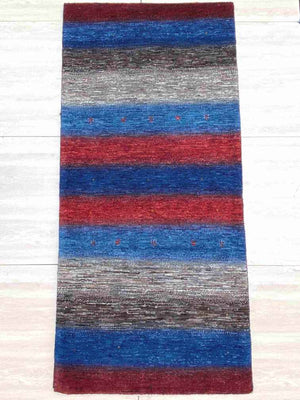 ギャッベ ランナーサイズ 185×86cm 手織り (GK-0077)