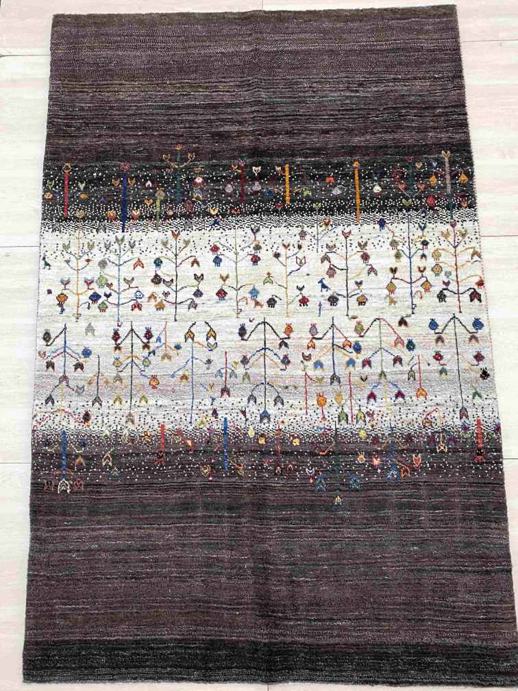ギャッベ リビングサイズ 187×123cm 手織り (GL-0035)1