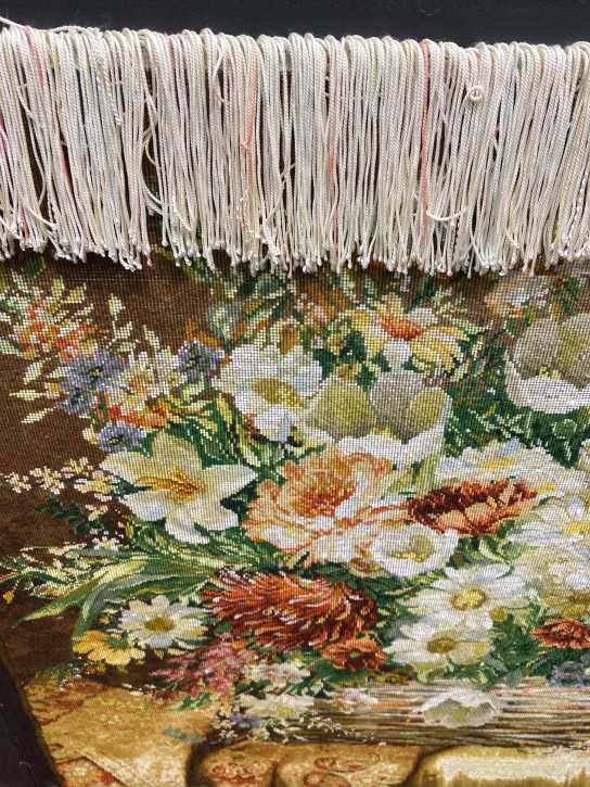 ピクチャー絨毯 [絨毯]79×54cm [額込]102×76cm 手織り (PPC-0003)7