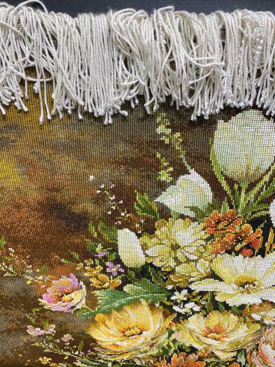 ピクチャー絨毯 [絨毯]52×85cm [額込]76×108cm 手織り (PPC-0015)7