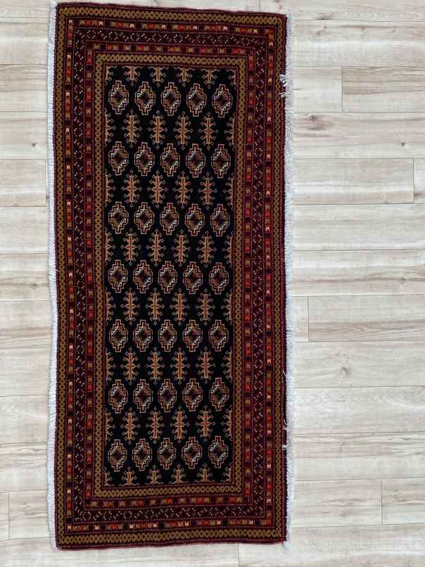 バルーチ 67×57cm ペルシャ絨毯 トライバルラグ-